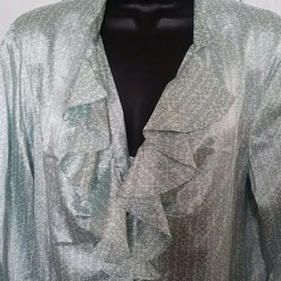 Apostrophe long sleeve blouse large - Picture 4 of 16